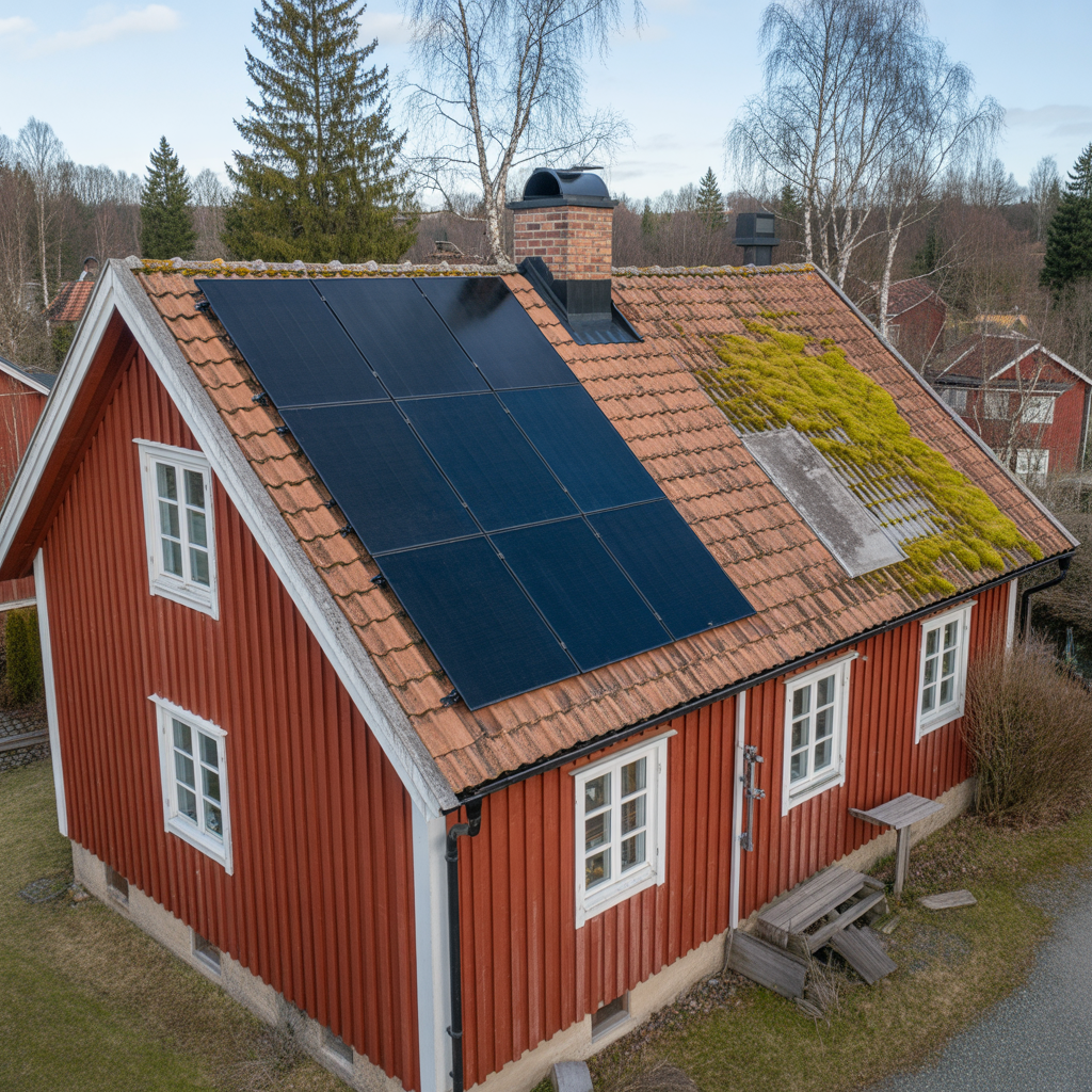 solceller pa huset checklista for att bedoma takets skick