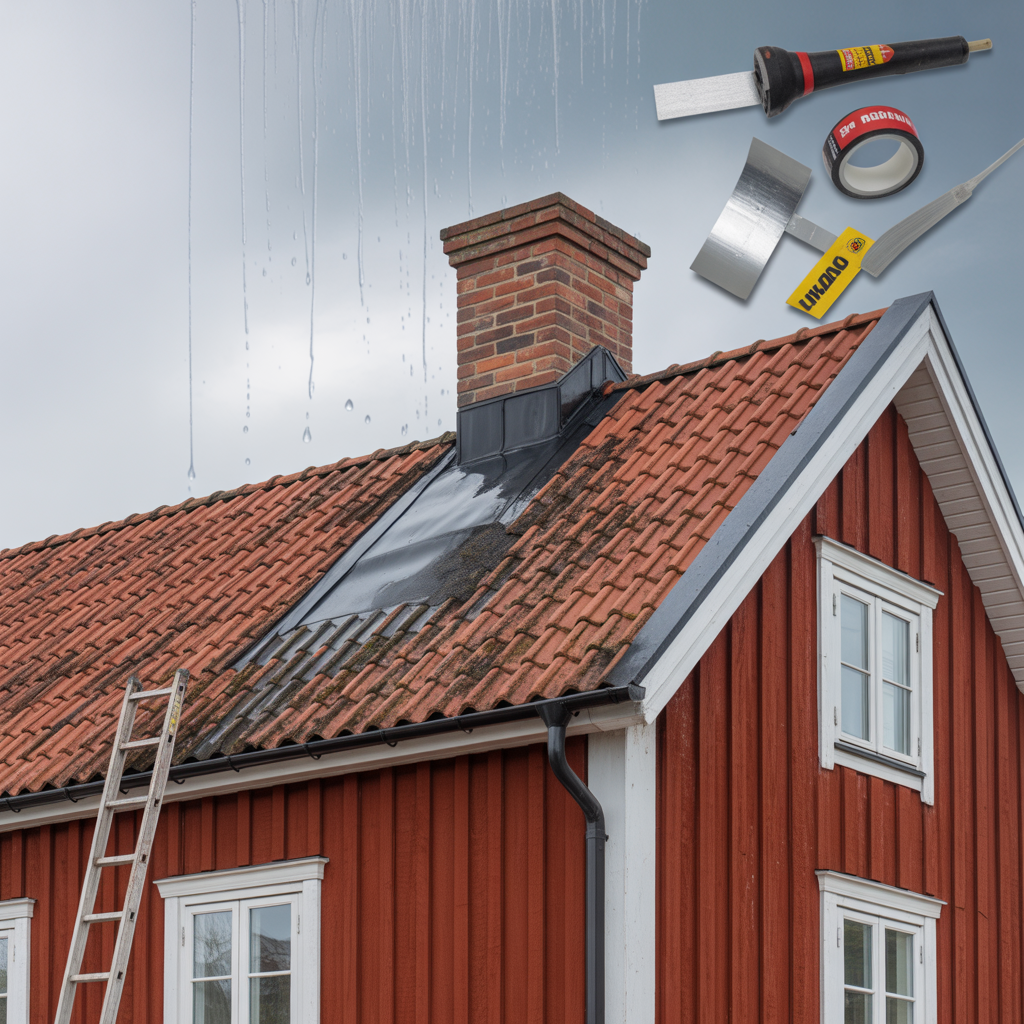 taklackage vid skorstenen felsokning och tatningstips