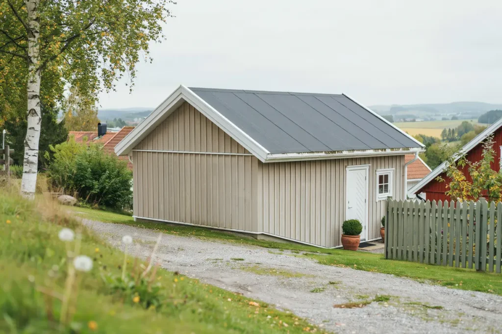 renovering av papptak p garage i kivik sterlen
